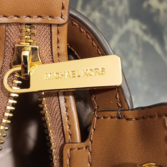 Michael Kors Brown Crossbody Bag with Monogram Design - Picture 4 of 6